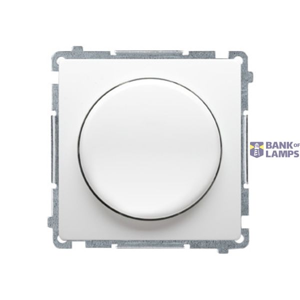 Dimmer for dimmable LED's, rotary-push, 1 pole, white image 1