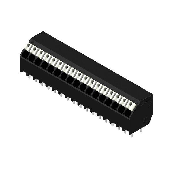 Printed circuit board terminals, 3.50 mm, Number of poles: 17, 135°, Solder pin length (l): 3.5 mm, black, PUSH IN with actuator, Clamping range, max. : 1.5 mm², Tube image 3