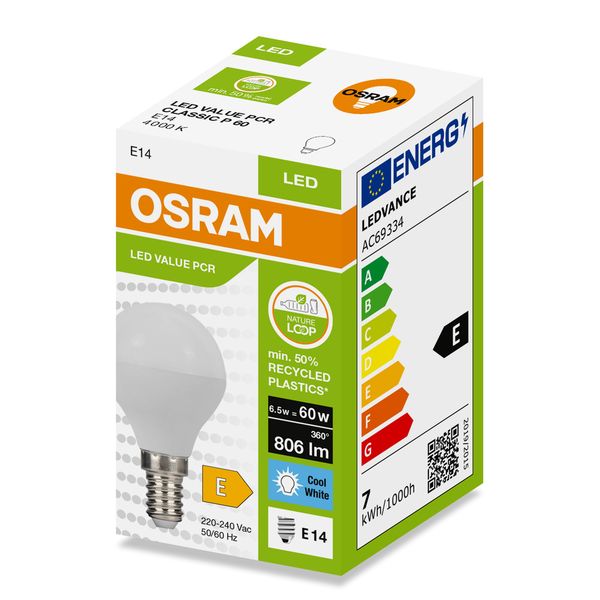 LEDPCRCLP60 6,5W/840 230VFR E14 FS1OSRAM image 2