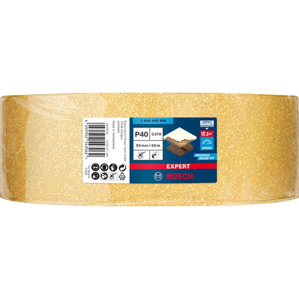 EXPERT C47 Sandpaper Roll for Handsanding 93 mm x 5 m, G 4 image 3