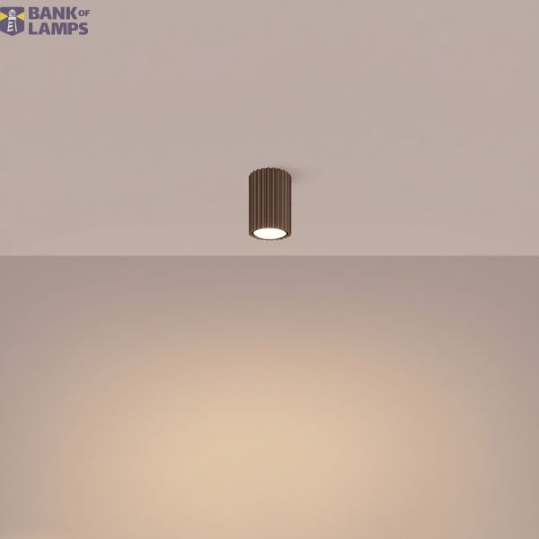 Ceiling lamp KARBON 10 brown image 2