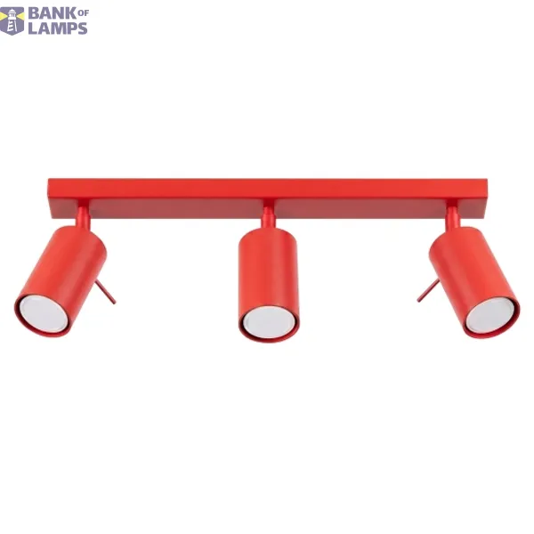 Ceiling lamp RING 3L red image 1