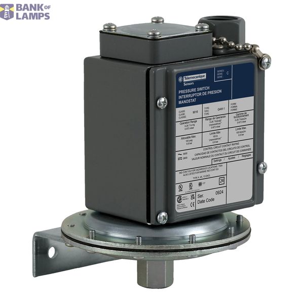 pressure switch 9012G - adjustable scale - 2 thresholds - 20 to 1000 p image 26