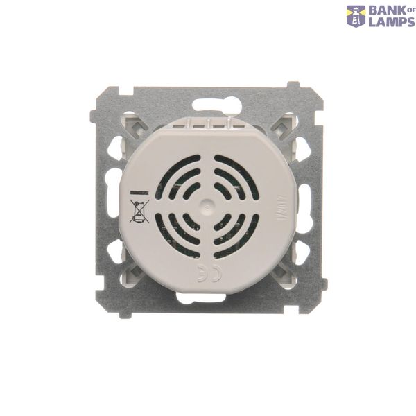 RJ11 single telephone socket, (module), Silver matt, metalic image 1