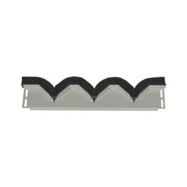 XLST2J4D Bottom/Top coverstrip 105mm long, 75mm blind + 30mm jagged foam gasket, IP20, for 425mm Sectionwidth image 2
