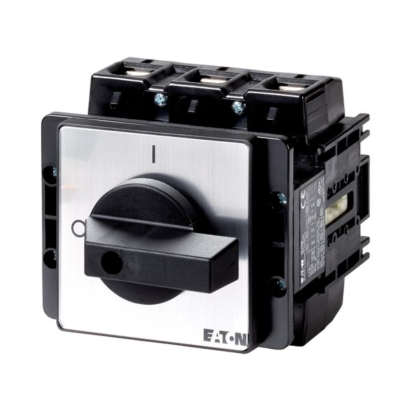 P5-315/E On-Off switch, P5, 315 A, flush mounting, 3 pole, with black thumb grip and front plate image 5