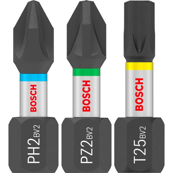 PRO Impact Mixed Pack, PH2(x5), PZ2(x5), T20(x5), T25(x5), T30(x5), 25 mm, 25 pcs image 1