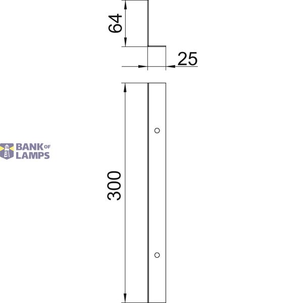 End connection for OKA/T Steel Strip galvanised image 2
