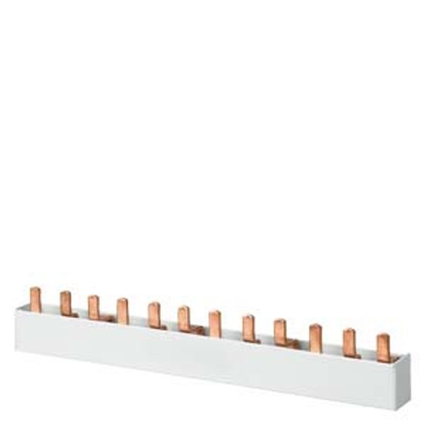 Pin busbar 3x 1-phase+AUX, 1016 mm long touch-safe, 18 mm2 without end caps, according to image 1