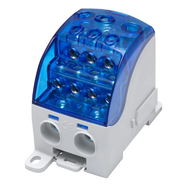 SUB 400 Universal distribution block Al/Cu 82080 SIMBLOCK blue image 1