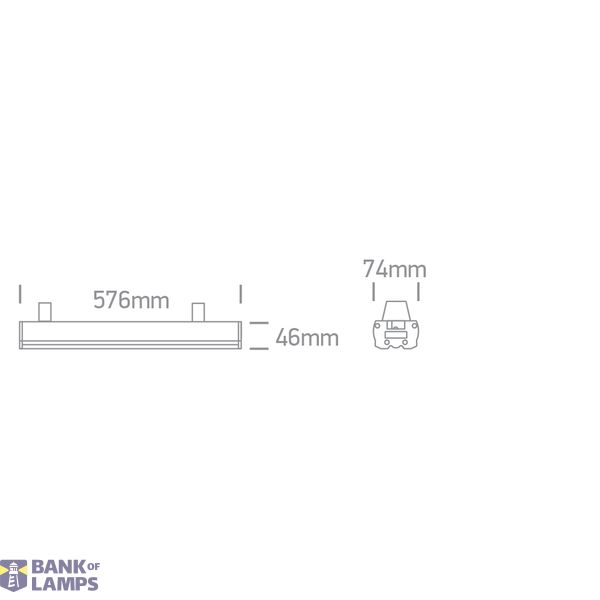 BLACK LINEAR CCTV 20W PV 230V CONNECTABLE image 3