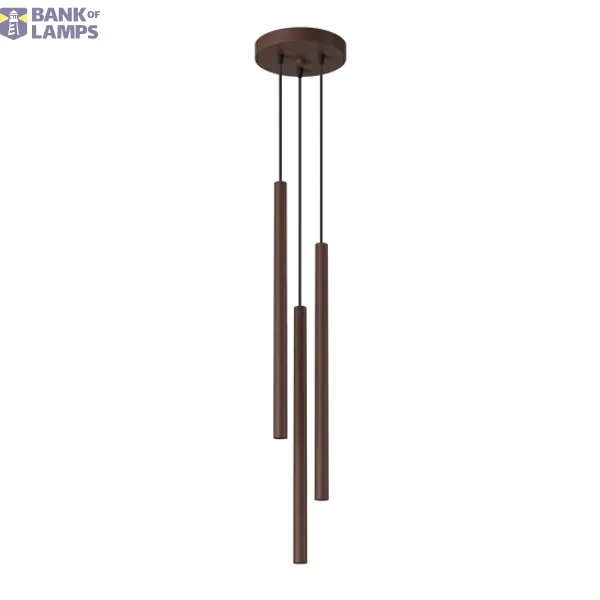 Pendant lamp PASTELO 3P brown image 1