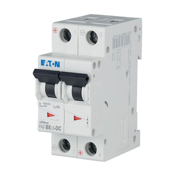 Miniature circuit breaker (MCB), 8 A, 2p, characteristic: B, DC image 9