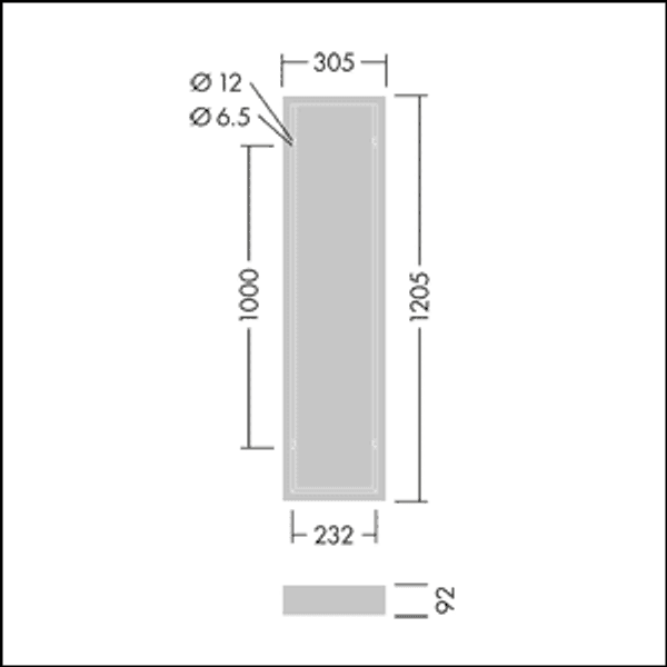 BETA 3 SURFACE MOUNT KIT 3X12 - Installation accessory image 2