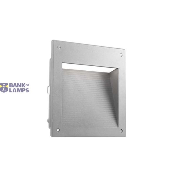Recessed wall lighting IP66 Micenas LED Square LED 20W 4000K Grey 530lm image 1