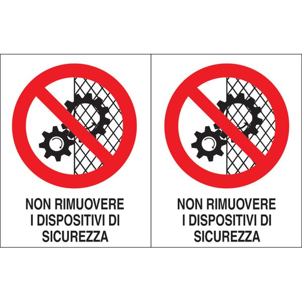 Adhesive label - Dimensions: 250 x 160 mm image 1