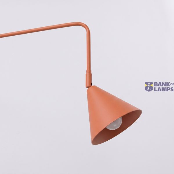 Wall lamp NOX 1 red ochre with a switch image 6