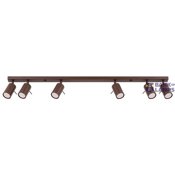 Ceiling lamp RING 6L brown image 2