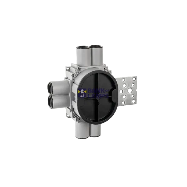 BUILT-IN WALL BOX 1,5 21/24mm 6-INLETS METAL VERTICAL image 1
