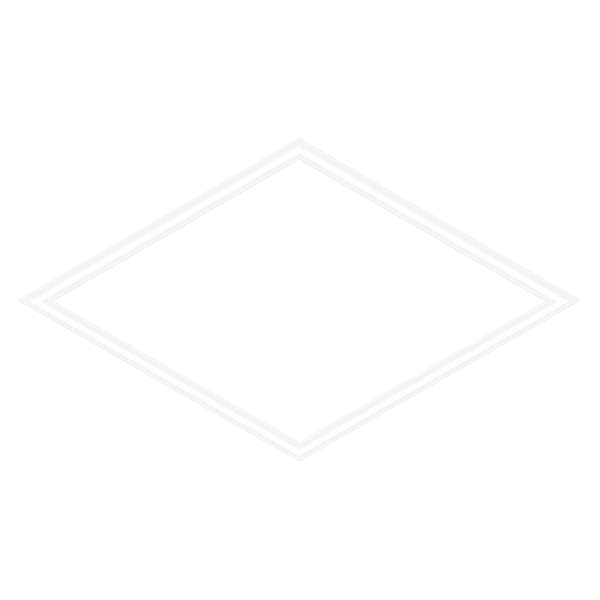 FRAME: TL 600X600 35W 3K C/AL image 1