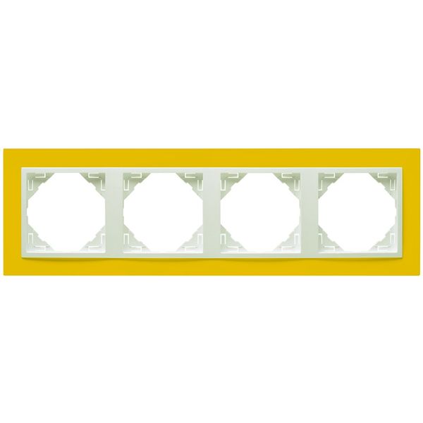 FOUR-GANG FRAME YELLOW/ICE image 2