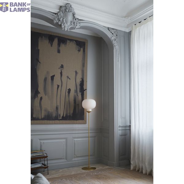 Raito | Floor lamp | White/Brass image 2
