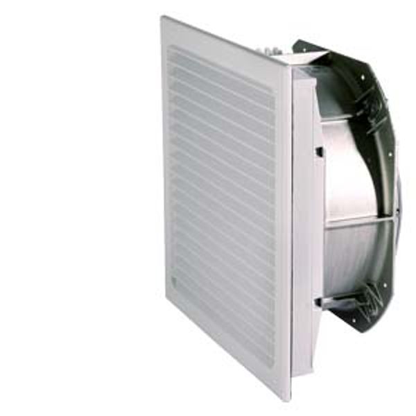 Filter fan, cutout: W: 292 mm, H: 292 mm, RAL 7035, IP54 image 1