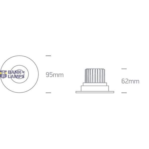 WHITE 7W WW IP54 DARK LIGHT 230V image 3