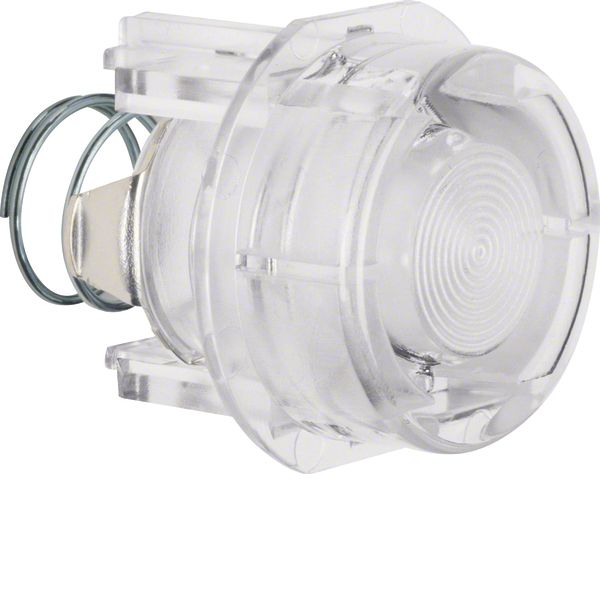 Knob for push-button and pilot lamp E10, accessories, clear transparen image 1