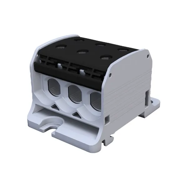 STB 50-3 Rail-mounted terminal block Al/Cu 87360 SIMBLOCK black image 2