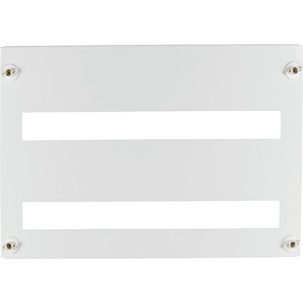 BFZ-FP-2+/66 Front plate 45mm-Device cutout for 33 Module units per row, 2+ rows, white image 3