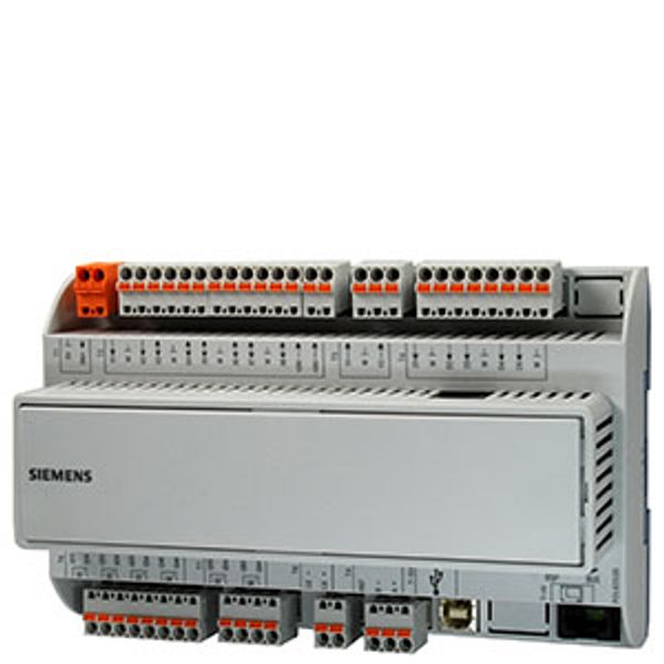 POL635.00/STD - Climatix POL635.00/STD HVAC controller; 24 VAC/DC; 21 I/O; RS485, KNX; Modbus, PL-Link; SD card; USB image 2
