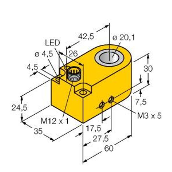 Inductive Sensor Ring Sensor   BI20R-W30S-AP6X-H1141 image 1