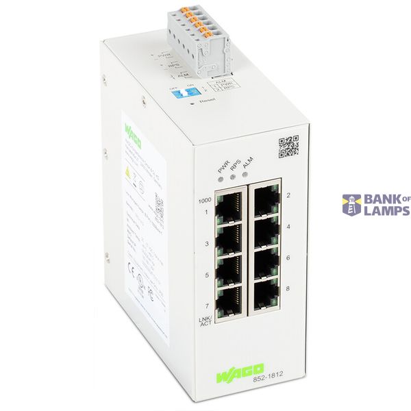 Lean Managed Switch 8 Ports 1000Base-T light gray image 2