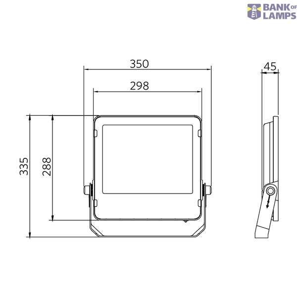 LEDFlood-E3 Re300-150W-840-BL image 3
