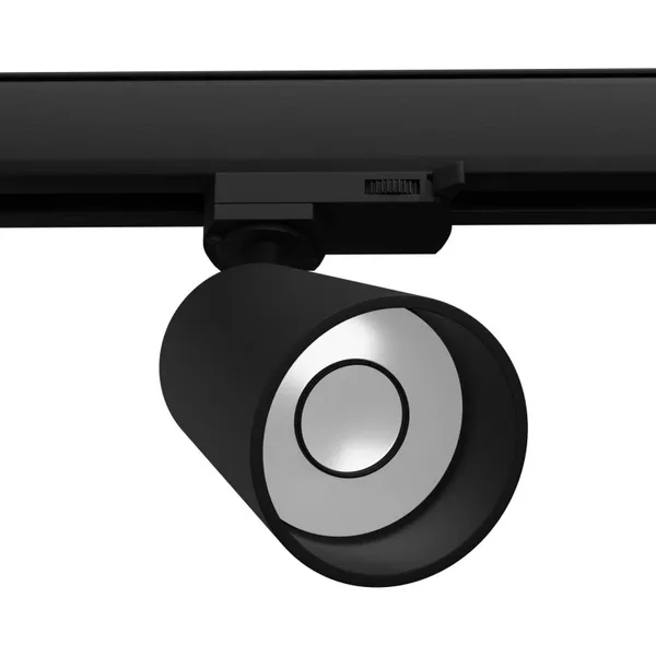 TRACK LAMP 3 PHASE AURA BLACK GU10 4000K 7W 550LM image 1