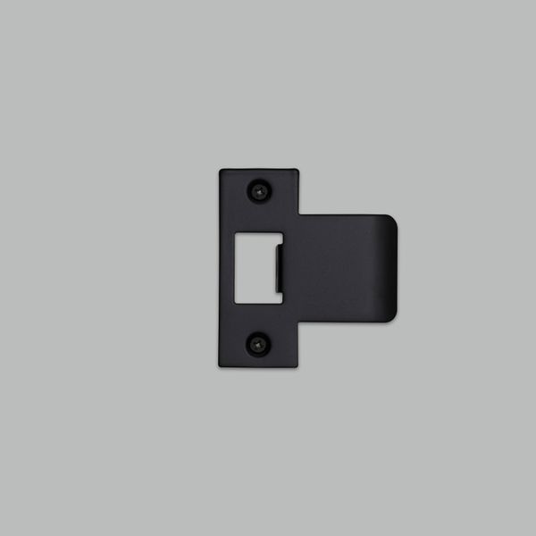 STRIKE PLATE KIT / T SHAPED / 75 MM DOOR / BLACK image 1