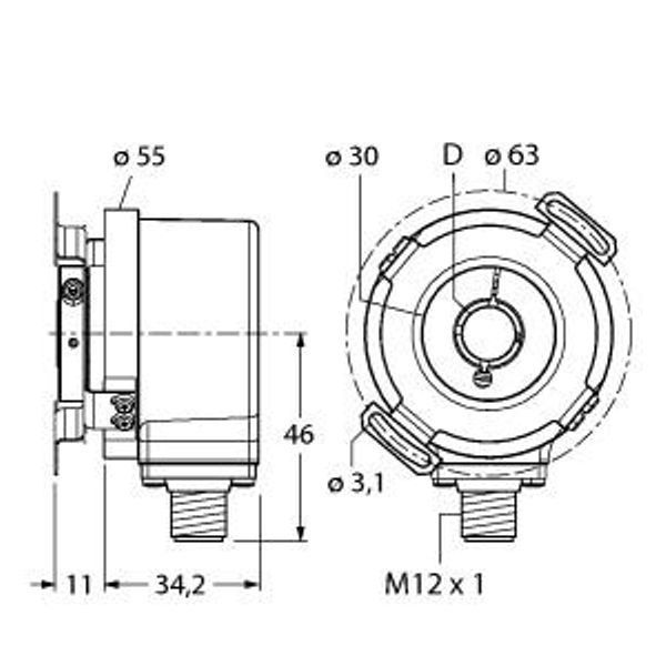 Incremental Encoder Industrial Line   REI-12HA4E-2B2048-H1181 image 1