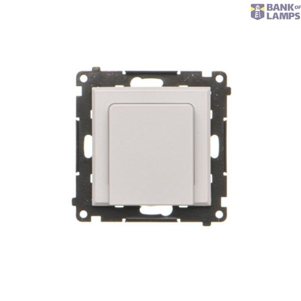 Electronic hotel switch with LED backlighting, 16A, light gray matt image 1