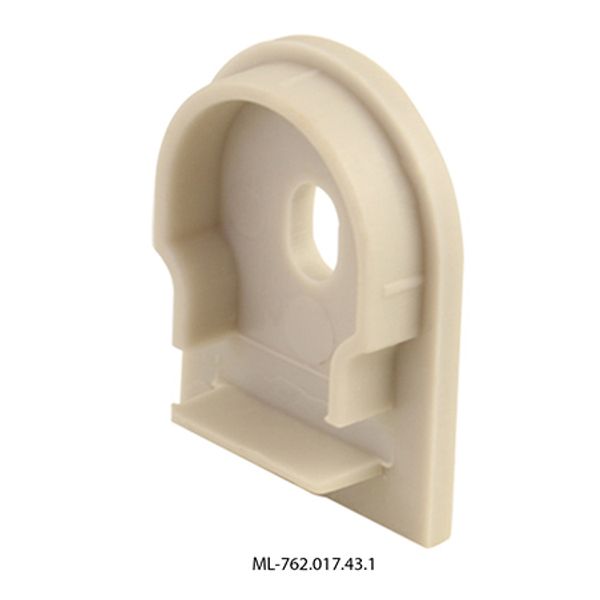End cap with hole for ZQ, gray color, 1 pc image 1