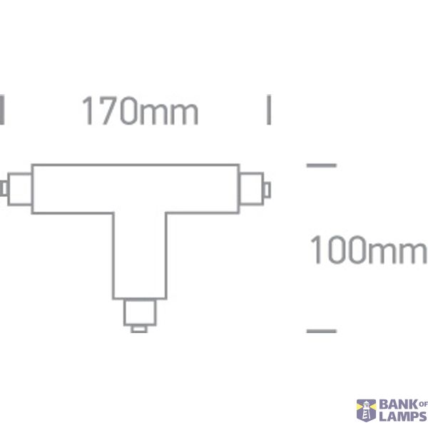 WHITE T CONNECTOR LEFT image 2