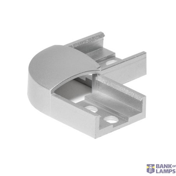 GLENOS 90° connector for Profile 1808, silvergrey image 2