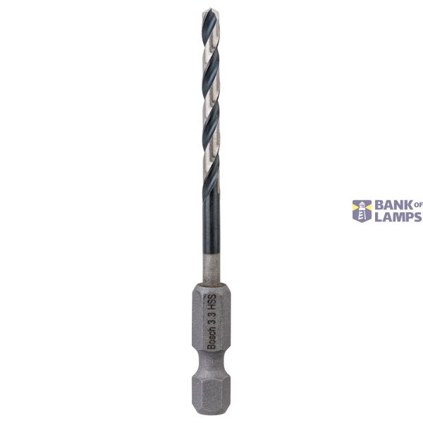 HSS Hex-Shank Twist Drill Bit 3.3 mm 3.3 x 36 x 75 1 pcs. image 1