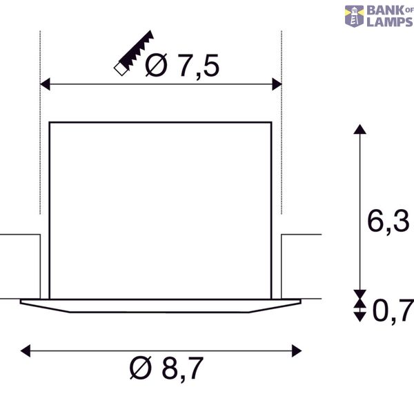 EASY-INSTALL QPAR51, DL, indoor recessed ceiling light, brushed aluminium, max. 20W image 4