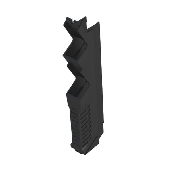 Side element, OMNIMATE Housing - series CH20M  black, Side element, Width: 12.5 mm image 1