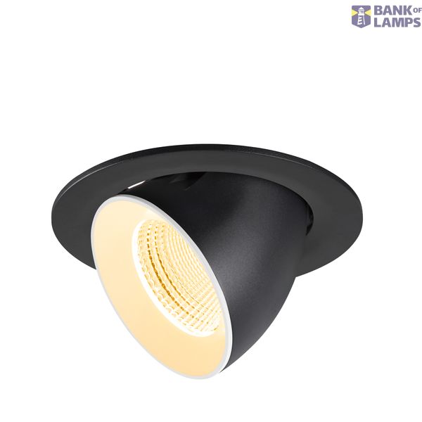 NUMINOS© GIMBLE L, recessed CL 3000K, 55ø IP20 round bl/wh image 1