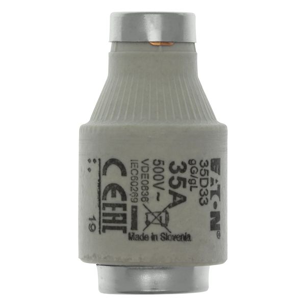 Fuse-link, LV, 35 A, AC 500 V, D3, gL/gG, IEC, time-delay image 10