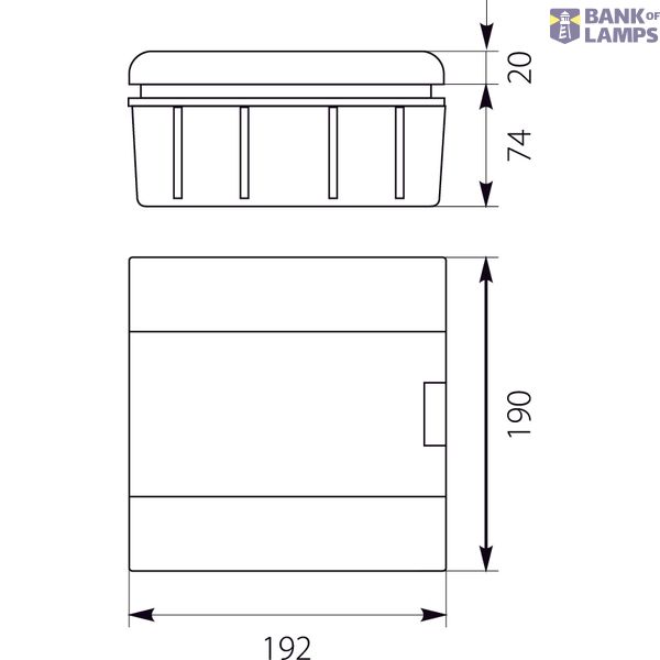 SRp-6/B flush-mounted switchgear (N+PE) image 2