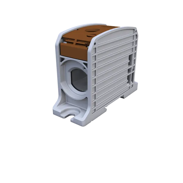 STB 185 Rail-mounted terminal block Al/Cu 87810 SIMBLOCK brown image 1