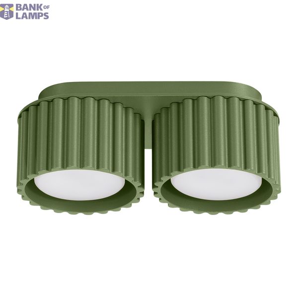 Ceiling lamp AURA 2 olive green Gx53 image 1